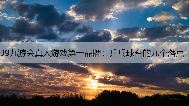 乒乓球台的九个落点