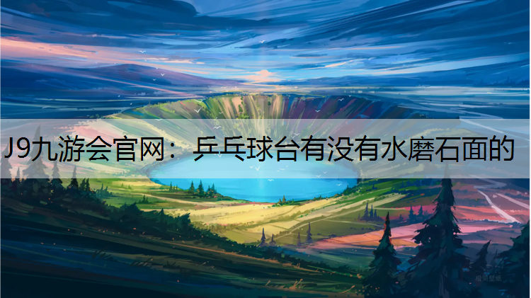 乒乓球台有没有水磨石面的
